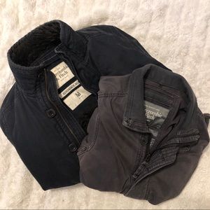 Abercrombie & Fitch military/fur jacket bundle
